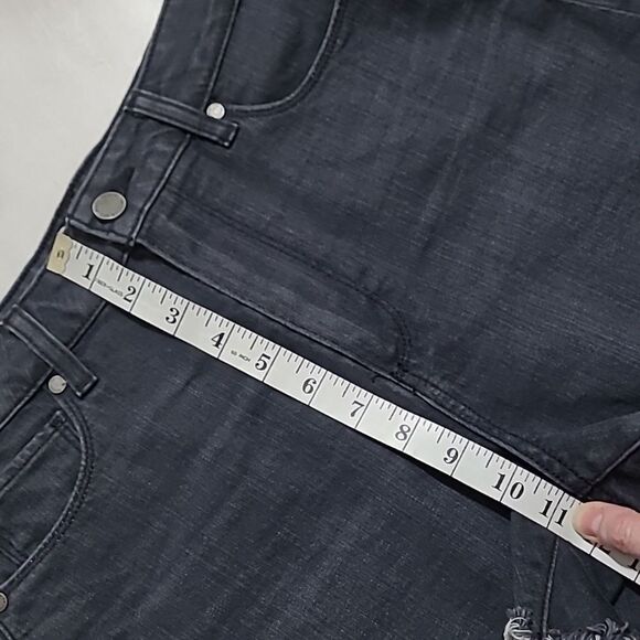 PAIGE Margot Short W/ 27 Indigo High Rise Raw Hem 2800000-IND NWT - Picture 6 of 12